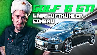 Golf 6 GTI Ladeluftkühler Einbau Teil 1 [upl. by Namyh]