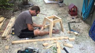 Building Dirtbike stand from pallet [upl. by Wane]