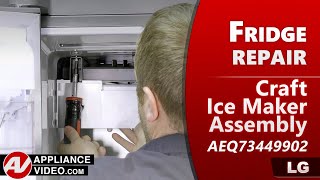 LG Refrigerator Not Producing Ice Craft Ice Maker Assembly Repair  Troubleshooting amp Diagnostics [upl. by Meda]