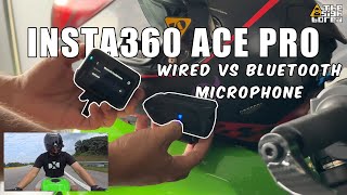 Insta360 Ace Pro  Wired VS Bluetooth microphone test [upl. by Rbma]