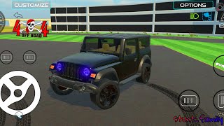 4X4 black thar  full drifting highway high performance in 4x4 [upl. by Enirehtak]