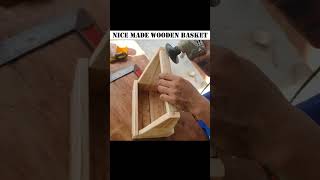 Nice made wooden basket diy creativecollective amazingcreative [upl. by Attenyt]