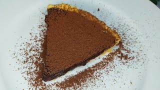 Chocolate Tart Recipe  Nobake Chocolate Tart  Eggless Chocolate Tart By Foods Fever [upl. by Akehsat]