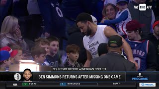 Ben Simmons returns after missing one game [upl. by Arundel]