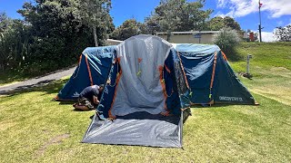 Torpedo 7 Discovery 12 Tent Set Up NZ Summer Camping 2024  Ruakaka Holiday Campgrounds [upl. by Specht]