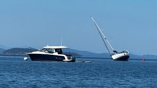 Ep15 Cruising from Cypress Island Wa to explore Sucia Island on a R27 Ranger Tug boat [upl. by Nodlehs]