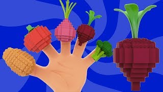 Grönsaker Finger Familj  pedagogisk sång  lära fruktnamn  Kids Song  Vegetables Finger Family [upl. by Alcock294]