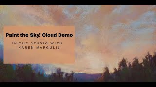 Paint the Sky Cloud Demo with Pastels [upl. by Mag]