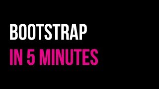 Learn Bootstrap in 5 minutes  Responsive Website Tutorial  Code in 5 [upl. by Eidas293]