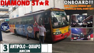 ONBOARD Bus Ride Diamond Star Transit 3011 Daewoo BH115E Royal Economy  EDSA CUBAO  SANTOLAN [upl. by Corbie]