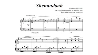 Shenandoah 💚💙 Piano Solo [upl. by Yert]