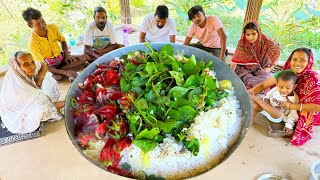 এভাবে খুদের ভাত একবার খেয়ে দেখুন  Winter Special Khuder Bhat recipe  villfood [upl. by Airdnola]