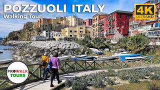 Pozzuoli Italy Walking Tour  4K with Captions  Prowalk Tours [upl. by Weinhardt775]