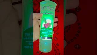 Lotus herbals teatree face wash for oil control viralvideo subscribe [upl. by Kenzie]