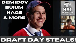 2024 NHL DRAFT BIGGEST STEALS  Habs Hit an Ivan Demidov Home Run [upl. by Irena]