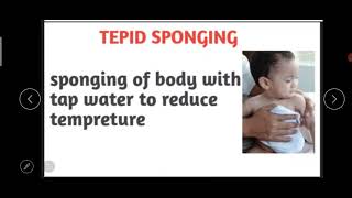 tepid sponging in fever [upl. by Odysseus]