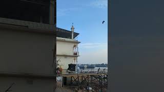 Azan Sadarghat jame mosque besid river islamic mosque muslim islam islamicvideo [upl. by Gereld584]