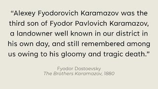 Hooked from the First Line  The Brothers Karamazov [upl. by Sicard]