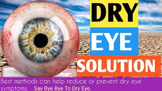 DRY EYE SOLUTION AND IMPORTANT TIPS youtube doctor eyes optometrist eyedoctor [upl. by Amocat]