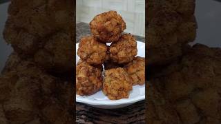 Tasty amp delicious Crispy fried prawn balls 🤤👌🍤🦐shortsviralvideotrendingyoutubeshortsshortsnack [upl. by Novihc428]