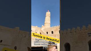 The best tourist attraction in Tunisia 🇹🇳 tunisia monastir ribatofmonastir travel castle sun [upl. by Eilahtan]