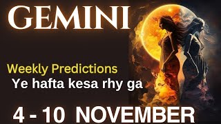 GEMINI  MITHUN RASHIFAL  WEEKLY TAROT READING  NOVEMBER 2024  HOROSCOPE ASTROLOGY  IN HINDI [upl. by Valerye]