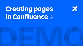 Creating pages in Confluence  Atlassian [upl. by Yedorb]