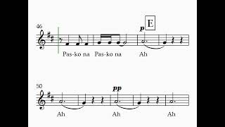 Alto  Gumising Piquero satb midi guide [upl. by Ardien839]