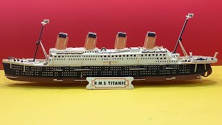 DIY Craft Instruction 3D Woodcraft Construction Kit RMS TITANIC [upl. by Annavoj100]