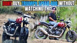 TRIUMPH SPEED 400 NOW HERE IN NEPAL 2024  RIDE AND REVIEW  LOADED 400cc MACHINE 🔥 [upl. by Ansell755]