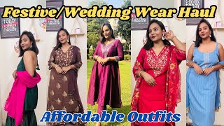 🌸HUGE 🌸 Myntra FestiveWedding Wear Haul  Affordable Outfits  Ethenic Outfits [upl. by Feil541]