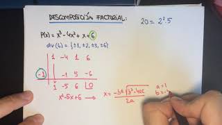 Descomposición factorial de un polinomio [upl. by Gnihc914]