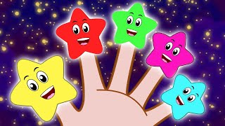 Star Finger Family ⭐️  Learn Colors  Finger Family Rhymes Collection For Kids [upl. by Coralyn605]