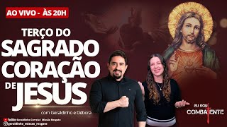 Terço do Sagrado Coração de Jesus I 08 de novembro I Geraldinho e Débora [upl. by Einhpets]