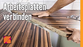 Arbeitsplatten verbinden  HORNBACH Meisterschmiede [upl. by Arimihc]