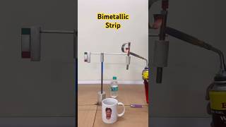 Bimetallic strips  Thermal expansion  science physics experiment [upl. by Veda232]