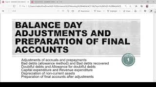 TOPIC 6 PART 1 ACCRUALS AND PREPAYMENTS [upl. by Joaquin945]