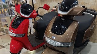 2024 TVS IQUBE Electric⚡ Scooter 🛵With pricing future and details review 😍 [upl. by Mccormick390]