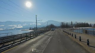 🇨🇭🚘 driving switzerland 4K 🏞️ Amden ➡️ Uznach ➡️ Rapperswil ➡️ Pfäffikon SZ HDR [upl. by Rimisac]