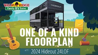 Discover the Unique 2024 Keystone Hideout 24LOF A OneofaKind RV Floorplan [upl. by Thorn]