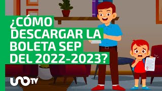 Ciclo escolar 20222023 ¿cómo descargar la boleta de calificaciones de la SEP [upl. by Arlinda116]