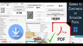 CÓMO DESCARGAR LA CONSTANCIA DE SITUACION FISCAL TRABAJAR POR HONORARIOS Y EMITIR FACTURAS [upl. by Orianna]