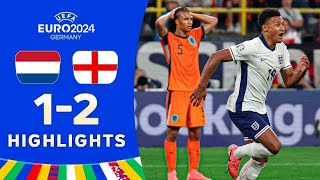 Netherlands vs England 12 HIGHLIGHTS  EURO 2024 [upl. by Mcginnis]