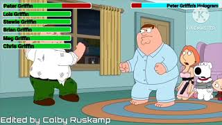 Peter Griffin vs Hologram with healthbars [upl. by Nanaj]