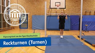 Reckturnen Turnen  Eignungstest an der Sporthochschule [upl. by Aihsenet]