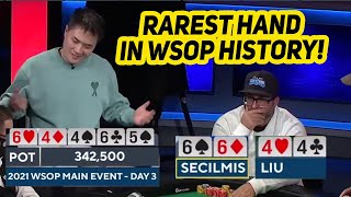 Quads vs Quads in WSOP Main Event [upl. by Leasia]