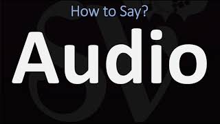 How to Pronounce Audio 2 WAYS British Vs USAmerican English Pronunciation [upl. by Enawyd171]