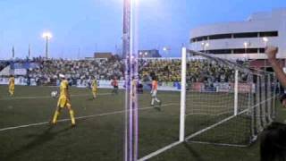 OntinyentAlcorcón Momento del Gol del Ontinyent quotPODEMOSquot [upl. by Annoif]