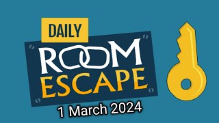 Daily Room Escape 1 March Walkthrough Solution Einstein Gamer [upl. by Persse]