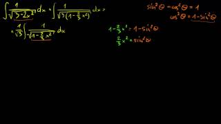 Całkowanie przez podstawienie trygonometryczne  część 1 [upl. by Refitsirhc]